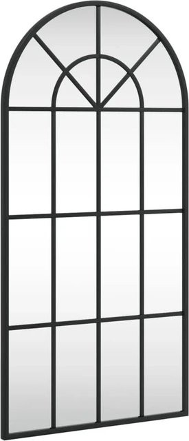 vidaXL Wandspiegel Schwarz aus Metall und Glas, B: 40 cm, H: 80 cm - Bild 1
