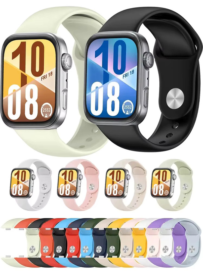 Huawei Uhrenarmband Silikon, Schwarz, Unisex - Bild 6