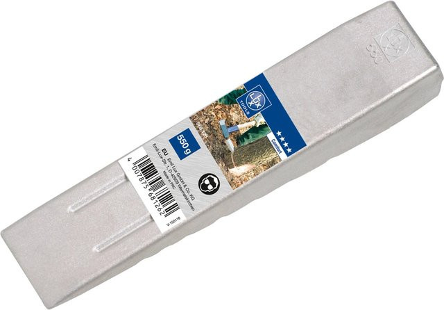 LUX-TOOLS Spalt- und Fällkeil aus Aluminium in Silber, 550 g - Bild 1