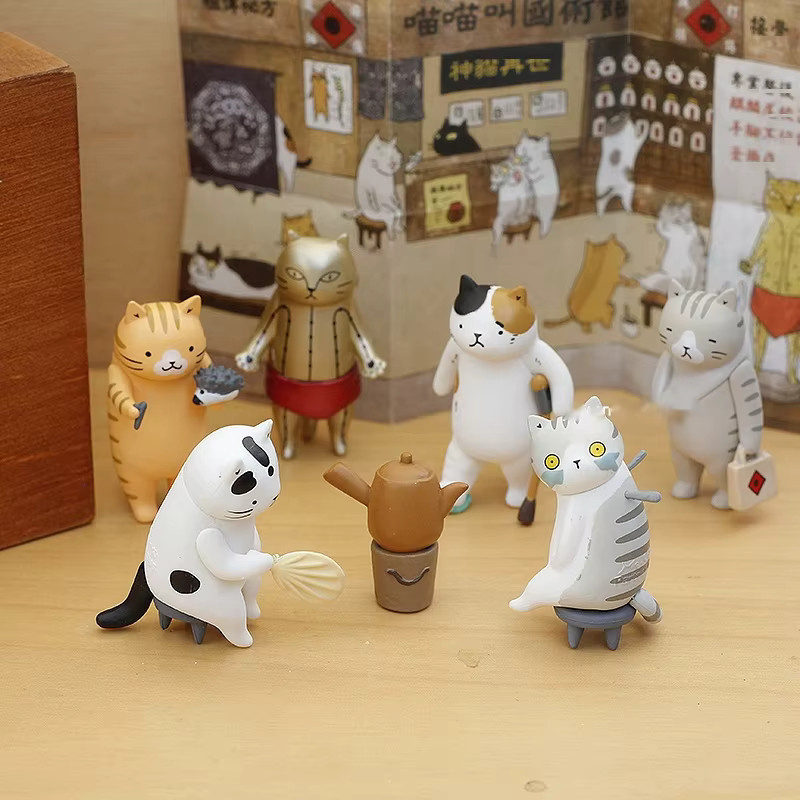 Bandai Katze Traditionelle Chinesische Medizin Akupunktur Actionfigur, Kunststoff, Bunt / Mehrfarbig - Bild 2