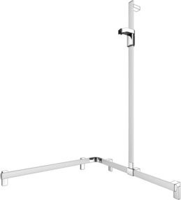 Keuco Duschhandlauf AXESS AL si-el/vc in Silber gebürstet, Winkelform, Wandmontage, Länge: 85 cm x Breite: 85 cm - Bild 1