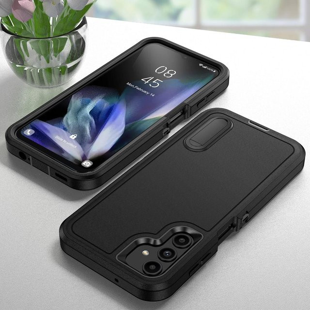 Robuste und stoßfeste Schutzhülle für Samsung Galaxy Serie in Schwarz - Bild 1