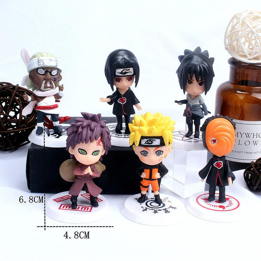 Fashnics Naruto Shippuden Actionfigur PVC Set 6-12 Stück - Bild 2