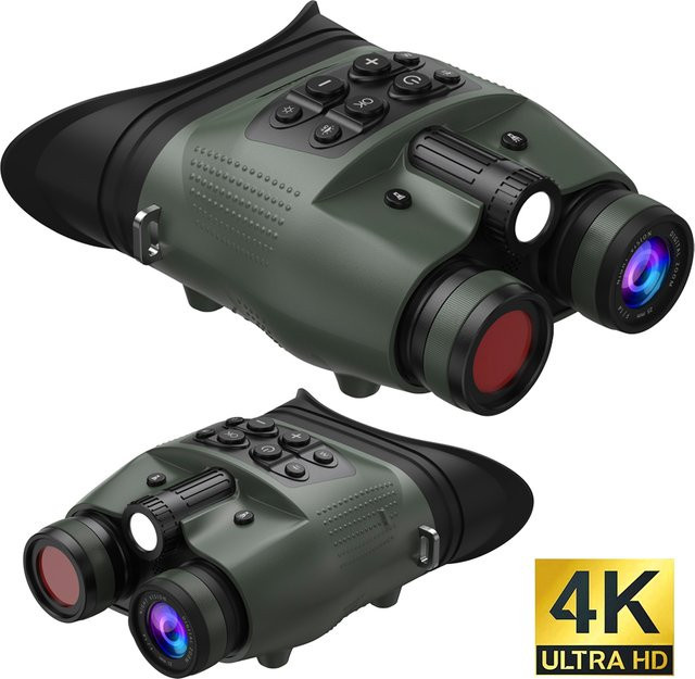 Ponbos Z9801 Professionelles Digitales Infrarot-Nachtsichtgerät mit 4K UHD, 48MP und 8-fach Zoom inklusive Taschenlampe - Bild 1