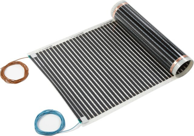 Heizfolie zur Fußbodentemperierung mit 130 W pro 1 m² in Schwarz - Bild 1