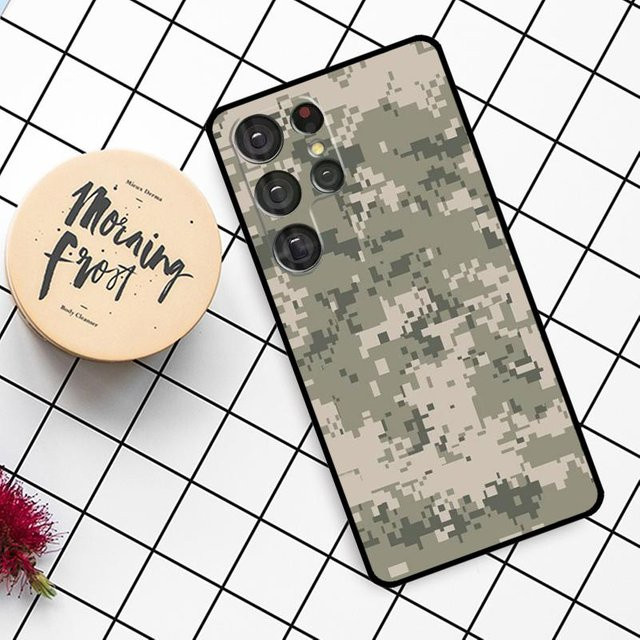 US ARMY Digital Camouflage Handyhülle für Samsung Galaxy S25 Ultra, S24 FE, S23, S22, S21, S20 FE, S10 Plus, S9 Multicolor - Bild 1