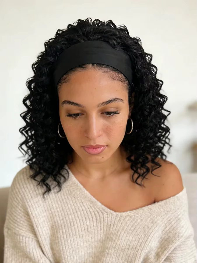 MAISI Perücke, Afro-Kinky-Locken, Damen, 16 Zoll, synthetisch - Bild 5
