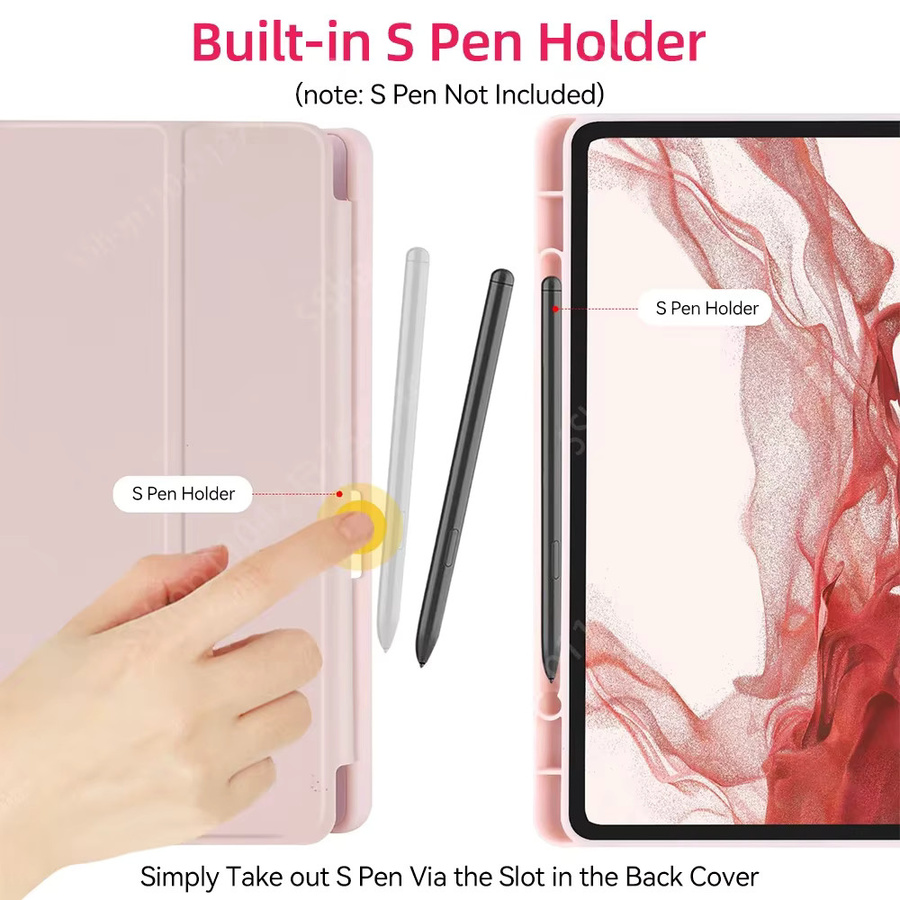 Offizielle Samsung Flüssigsilikon-Hülle für Galaxy Tab S11 S10 S9 S8 Ultra S7 S6 Lite A9 A11 FE Plus 11 13.1 in Blau und Pink - Bild 3