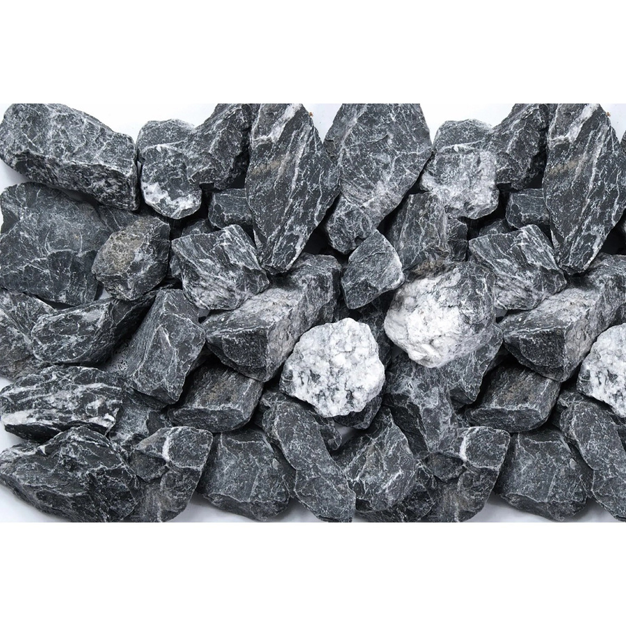Scherf Marmorbruch Schwarz-Weiß Dekosteine 25 - 50 mm, 1000 kg Big-Bag - Bild 2