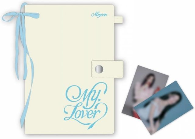 Withmuu Kpop Miyeon Stoff-Tagebuchhülle Mini-Album in Weiß - Bild 1