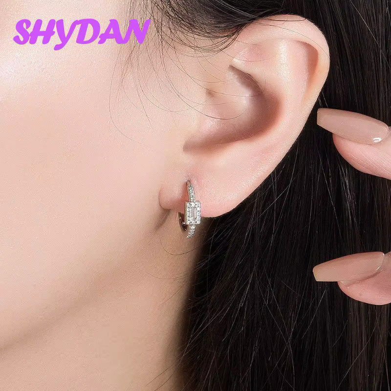 SHYDAN Creolen 925 Silber, Zirkonia, Damen und Mädchen - Bild 2
