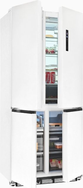 Exquisit EMD470-170-200E Einbau-Multidoor Kühlschrank in Weiß mit No-Frost und Inoxlook - Bild 1