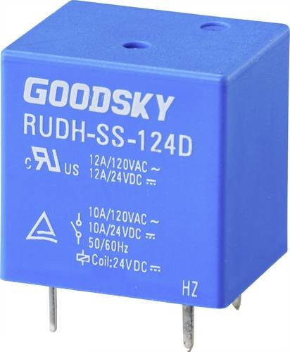 GoodSky RUDH-SS-124D Printrelais 24 V/DC 12A 1 Wechsler Blau - Bild 1