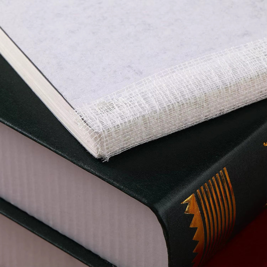 Langlebiges Reparaturtuch für Buchbinderei und DIY Buchrestaurierung, Farbe: Weiß, Breite: 99 cm, Höhe: 114 cm - Bild 4