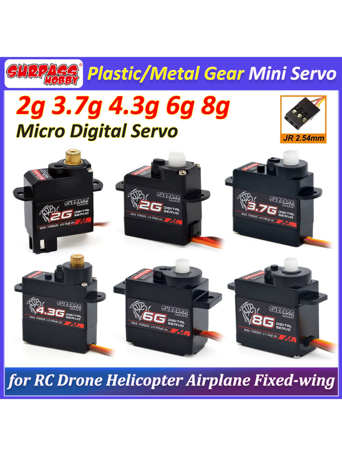 SURPASS HOBBY Micro Digital Servo, Kunststoff/Metallgetriebe - Bild 3