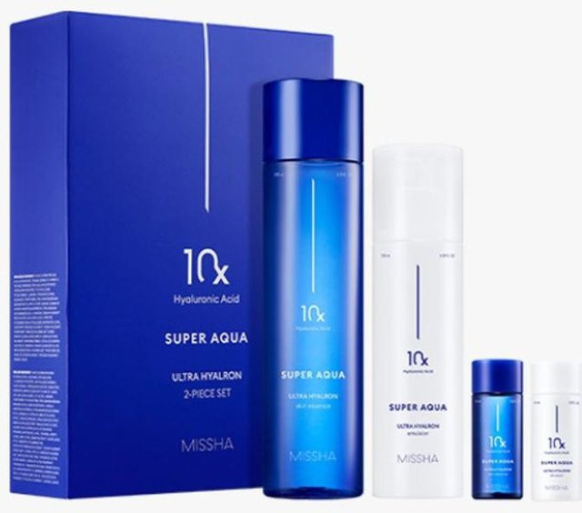 MISSHA Super Aqua Ultra Hyaluron Hautpflege-Set, Hyaluronsäure, Unisex - Bild 1