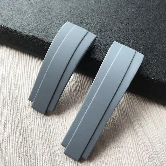 Freesh Uhrenarmband Naturkautschuk-Silikon, 20 mm, Schwarz, Unisex - Bild 1