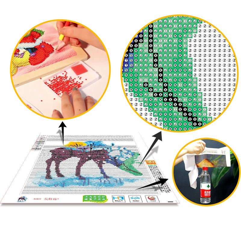 DINGPU 5D Diamond Painting Landschaft Wanddekoration in Schwarz und Mehrfarbig, B/H: 30 x 20 cm - Bild 2