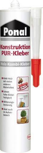 Ponal Konstruktions PUR-Kleber für Holz, wasserfest, 530 g, Beige - Bild 1