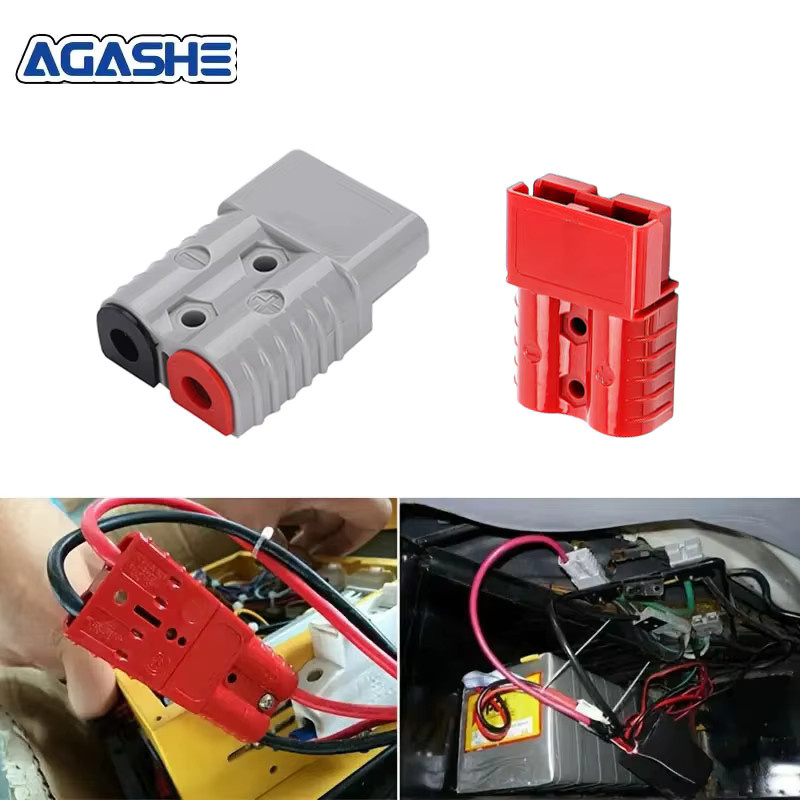 AGASHE 4-teiliges Schnellkupplungs- und Trennkabelbaum-Stecker-Set in Grau, 50 A Batteriekabel-Stecker für Winden und Anhänger - Bild 2