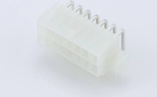 Molex Einbau-Buchsenleiste in Weiß mit 14 Polen und 4,2 mm Rastermaß - Bild 1
