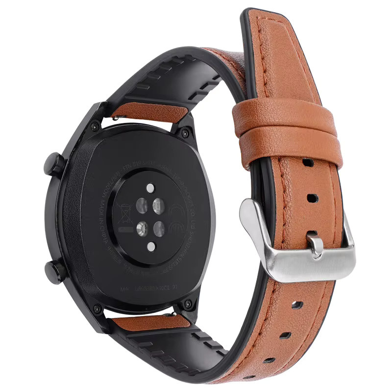 Zhangeer Uhrenarmband, TPU + Leder, wasserdicht, Unisex - Bild 3