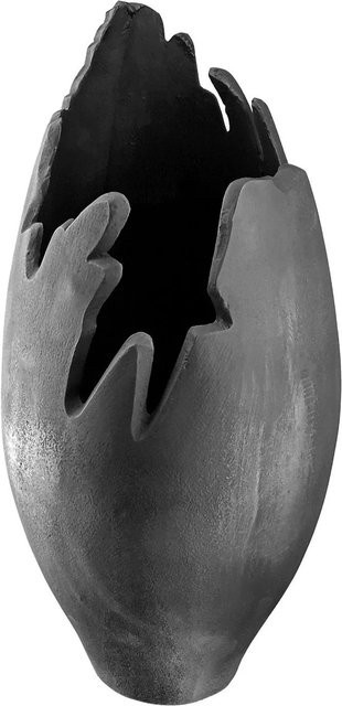 Gilde Vase Vulkano Flame in Anthrazit, Höhe: 33 cm, Breite: 17 cm - Bild 1