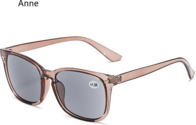 Lesebrille Unisex, Vollrand, Square, Kunststoff, grau, braun - Bild 1