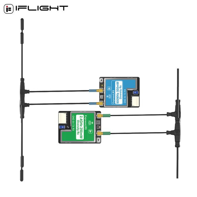 IFlight ELRS True Diversity Empfänger mit Dual-Antennen für 2,4GHz und 900MHz für Langstrecken-Flüge - Bild 1