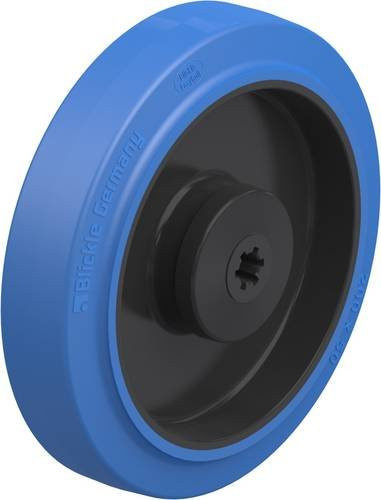 Blickle Kunststoff-Rad POEV 200/25K-SB in Blau und Schwarz mit einem Durchmesser von 200 mm und einer Tragfähigkeit von 500 kg - Bild 1