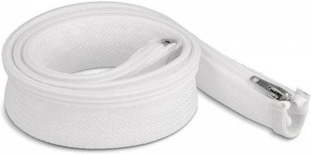 Delock Geflechtschlauch aus Polyester in Weiß, Durchmesser: 20 mm, Länge: 1 m - Bild 1