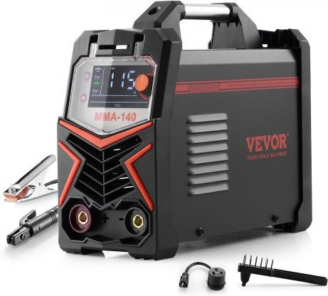 VEVOR 4-in-1 Schweißgerät in Schwarz mit LED-Display: DC-Puls-WIG, DC-Puls-MMA, Lift-WIG und MMA (Stick) Elektroschweißgerät mit synergischer Steuerung, IGBT-Wechselrichter und Heißstart - Bild 1