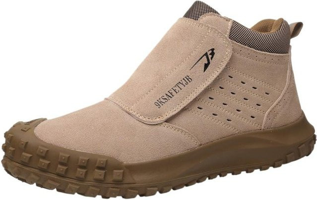 Avant-garde Arbeitssicherheitsschuhe für Männer aus Leder in Beige, Größe 46 - Bild 1