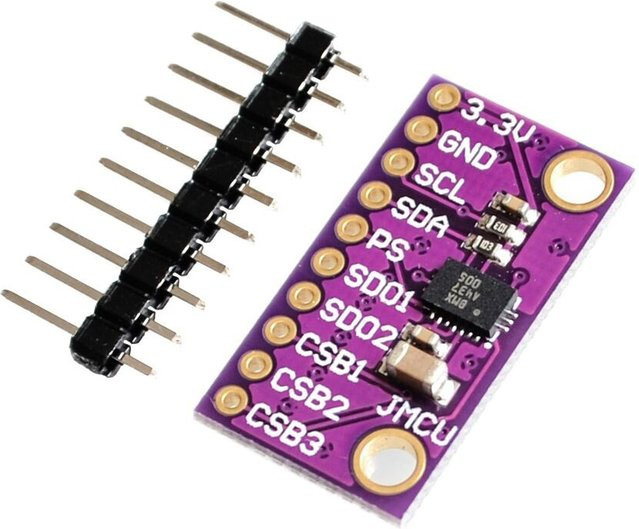 MPU9250 I2C/IIC 9DOF IMU Präzisions-Modul mit BMX055 9-Achsen-Stellungssensor in Lila - Bild 1