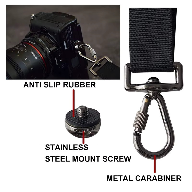 Focus F-1 Speed Sling Schulter-Kameragurt für DSLR in Schwarz - Bild 4