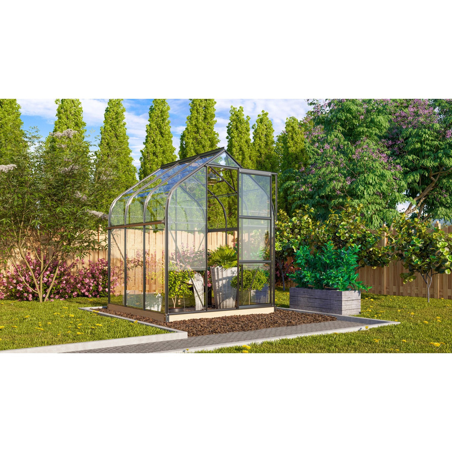 Vitavia Gewächshaus Orion 3800 Schwarz 3,8 m² mit 3 mm ESG-Glas - Bild 2