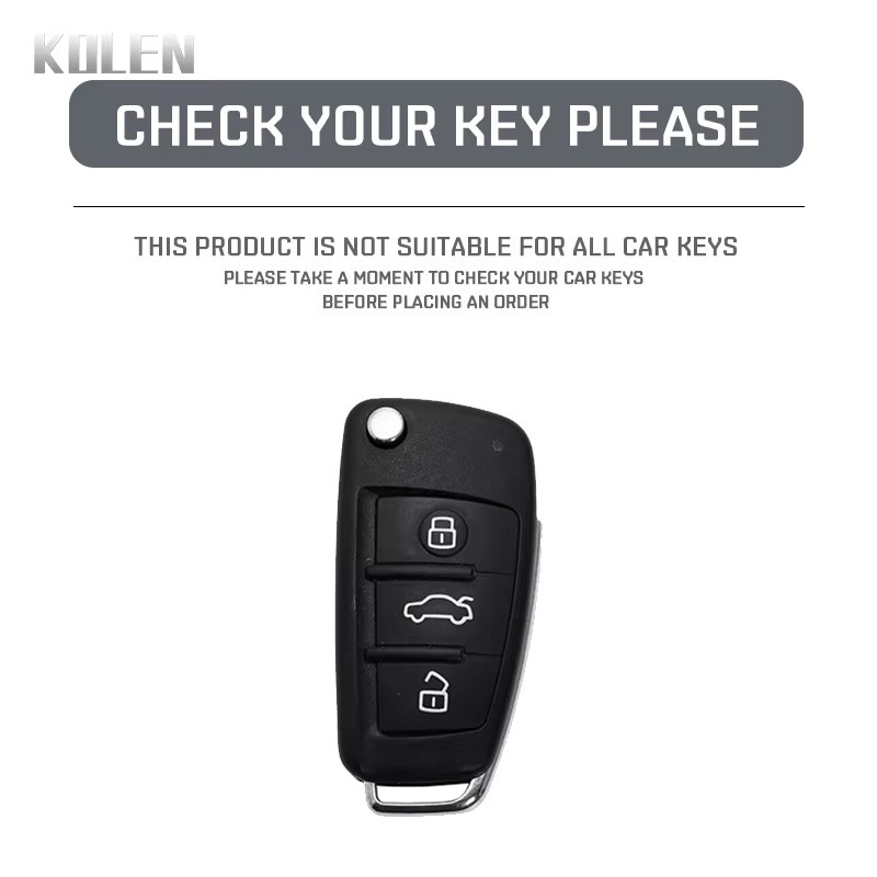 KOLEN Auto Flip Key Fall Abdeckung Anhänger für Audi - Bild 4