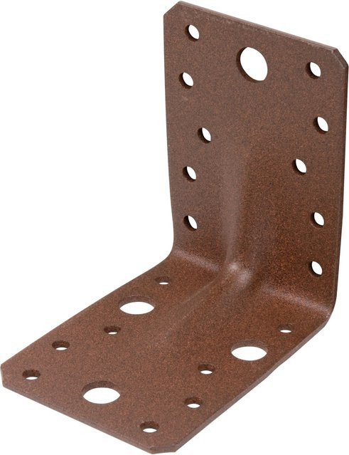 GAH Alberts Duravis Schwerl-Winkelverbinder Sicke Rostbraun Duplexbeschichtet B/T/H: 90 x 90 x 65 mm - Bild 1