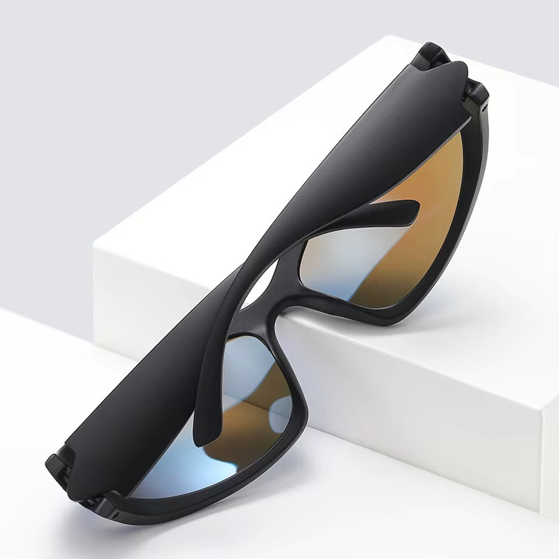GSBJXZ Sportsonnenbrille, Männer, Vollrand, klein, schwarz, Kunststoff - Bild 2