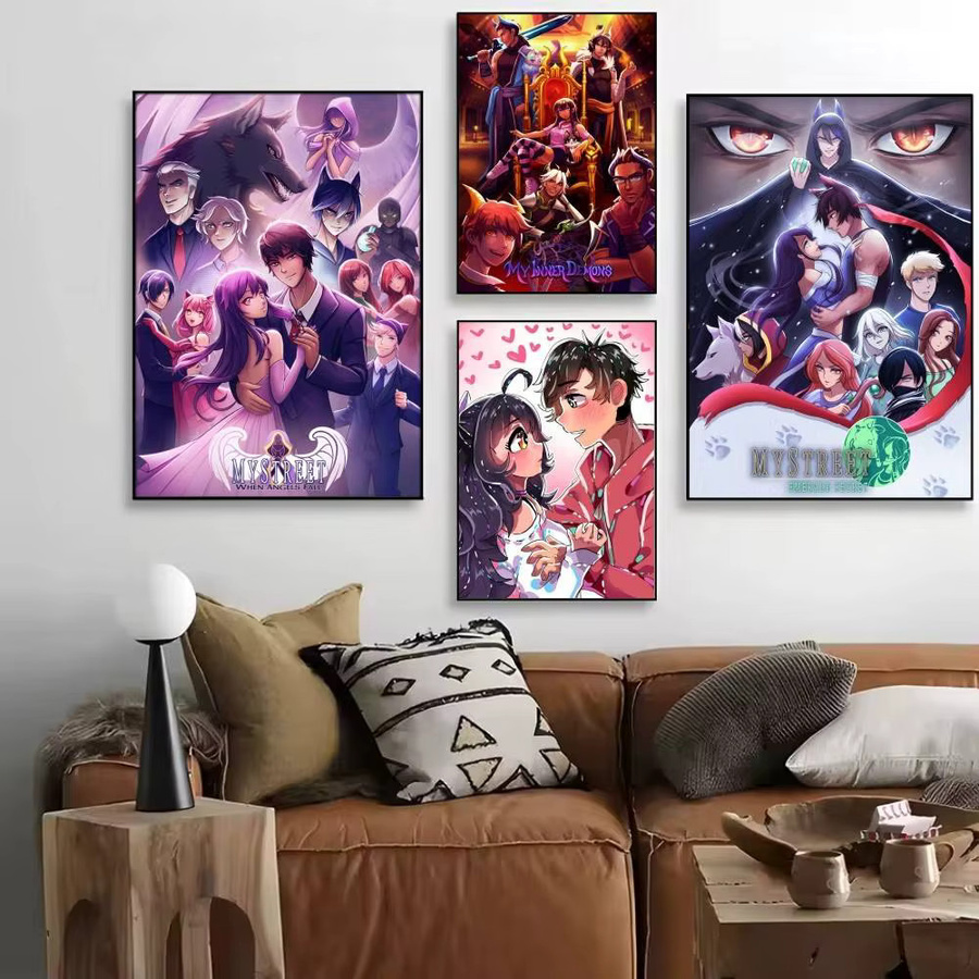 Aphmau Aesthetic Poster Vintage Wandkunst in Multicolour, HD-Druck auf Papier, B/H: 15,0 x 15,0 cm - Bild 2