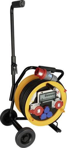Brennenstuhl Kabeltrommel Schwarz mit Gelb, 30 m, CEE-Stecker 32 A 5-polig, IP44 - Bild 1