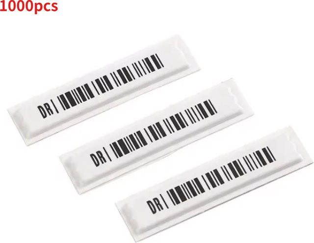 Tideseer 1000 Stück AM Diebstahlsicherung Barcode-Etiketten in Weiß für Supermarkt-Systeme 58kHz - Bild 1