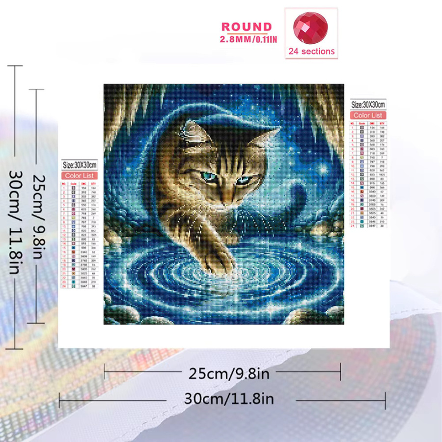 EverShine Diamant-Stickerei Katzen-Mosaik DIY Set für Erwachsene in Multicolour - Bild 2