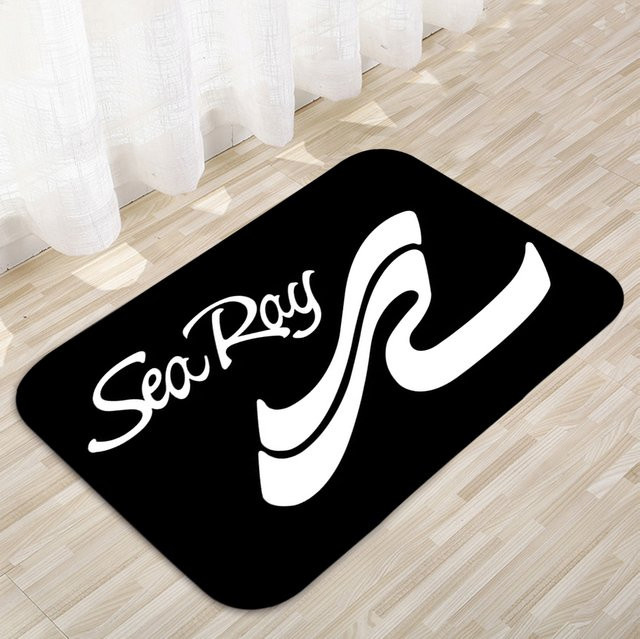 Sea Ray Bodenmatte Modern mit Logo und Anti-Rutsch-Funktion, Rechteckig, Breite: 60 cm, Tiefe: 40 cm - Bild 1