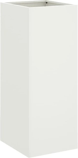 vidaXL Pflanzkübel aus Stahl in Weiß, H x B x T: 75 x 32 x 29 cm - Bild 1