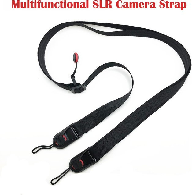 Multifunktionaler Doppelter SLR-Schultergurt für Kameras in Schwarz - Bild 1