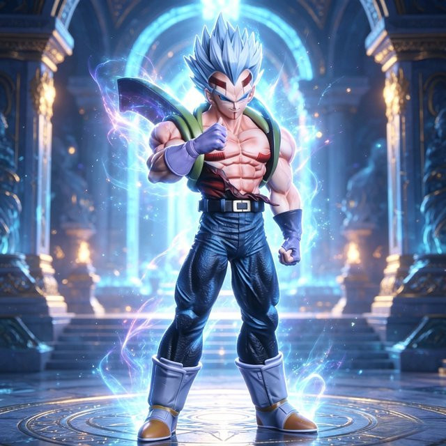 Bandai Dragon Ball Z Anime Figur Super Baby Vegeta Actionfigur aus PVC, Multicolor, Höhe: 30,5 cm - Bild 1