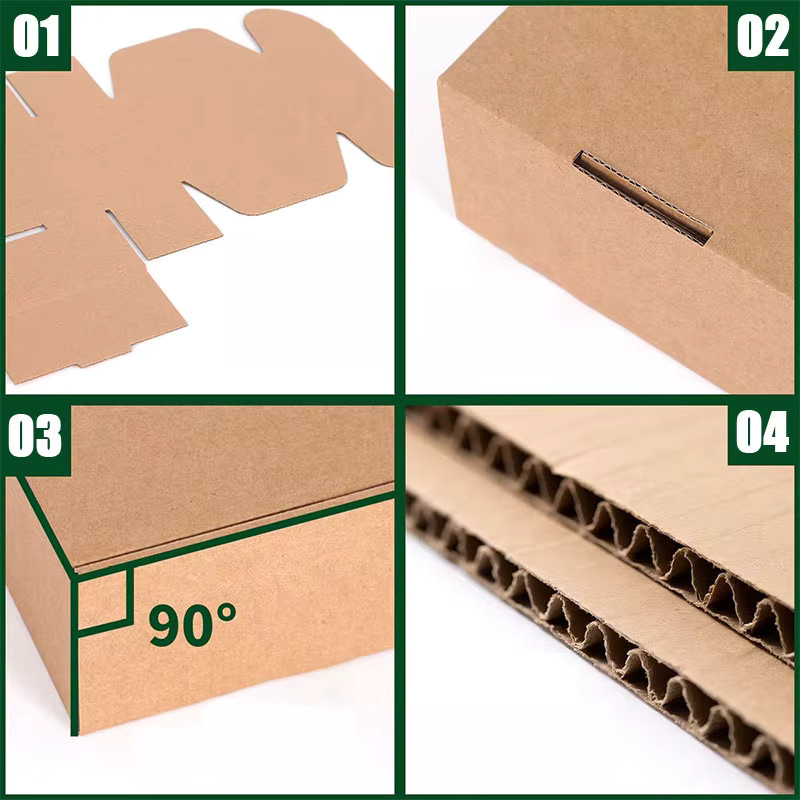 Luxus Versandbox aus Wellpappe in Rotwein für Kosmetik und Parfüm, braune Geschenkbox für dein Unternehmen - Bild 3