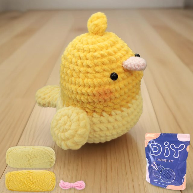 YAMAXIN DIY-Häkelset für Anfänger mit Phoenix-Papagei-Thema in Gelb - Bild 1