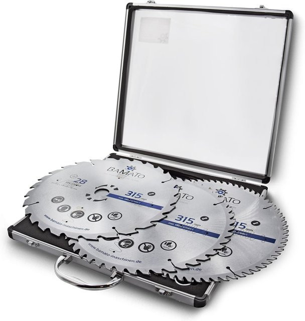 BAMATO 3-tlg. HM-Kreissägeblattset SBS315SET in Silber, Carbide Tipped - Bild 1